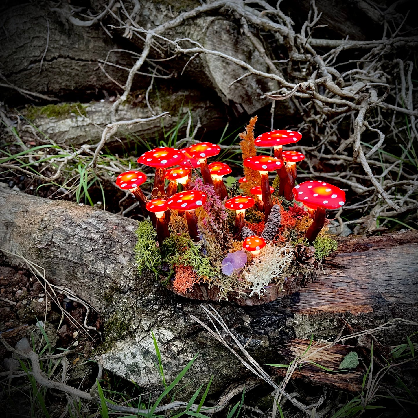 Fly Agaric Style Mushroom Lights